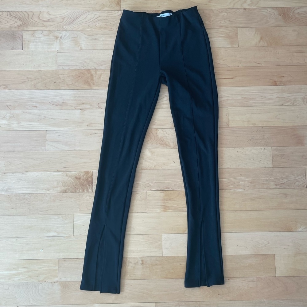 Adika Black Slit Pants